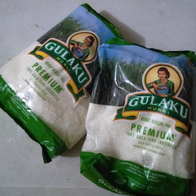 

Gula Pasir merk Gulaku Kemasan Hijau 1 Kg