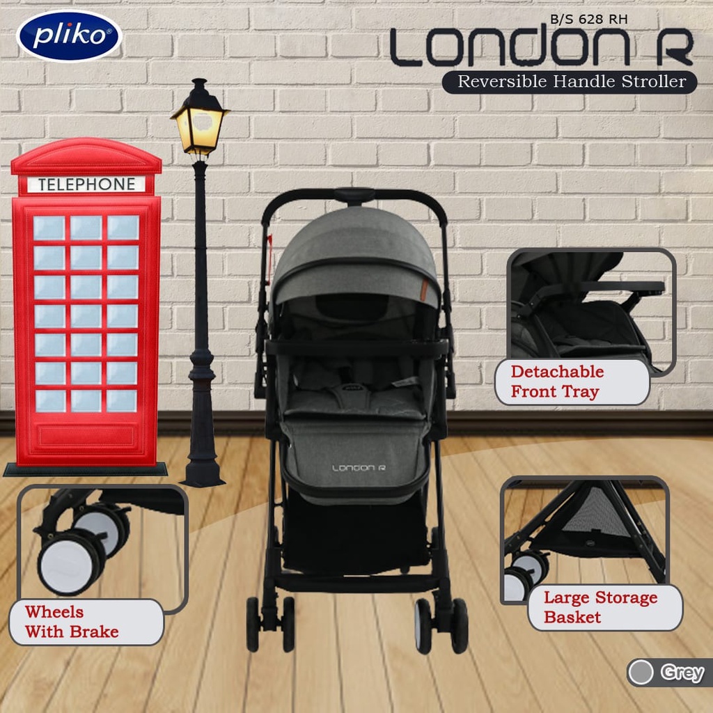 Pliko Baby Stroller  London R BS628 - Kereta Dorong Bayi