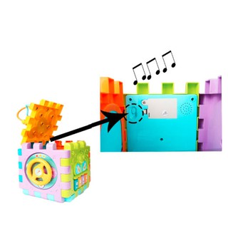  mainan  bayi  box puzzle dengan musik bentuk kubus mainan  