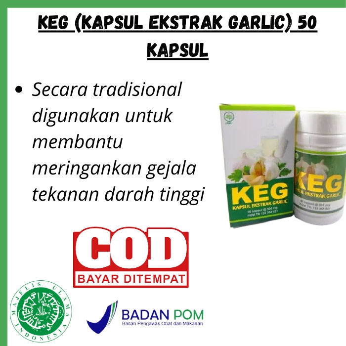 Kapsul Ekstrak Garlic - KEG Toga Nusantara isi 50 Kapsul TN57