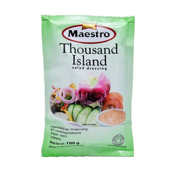 

MAESTRO THOUSAND ISLAND SALAD DRESSING / MAYONAISE MAYONNAISE 100 G