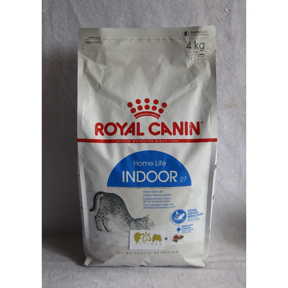 Royal Canin Indoor 27 4Kg - Makanan Kucing (Cat Food)