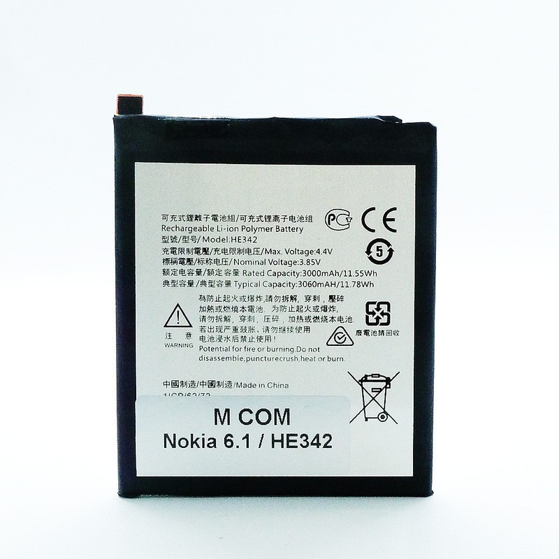 Battery Batre Baterai Mcom Nokia 6.1 Plus X6 TA-1116 HE342 TA-1099 TA-1103 TA-1083