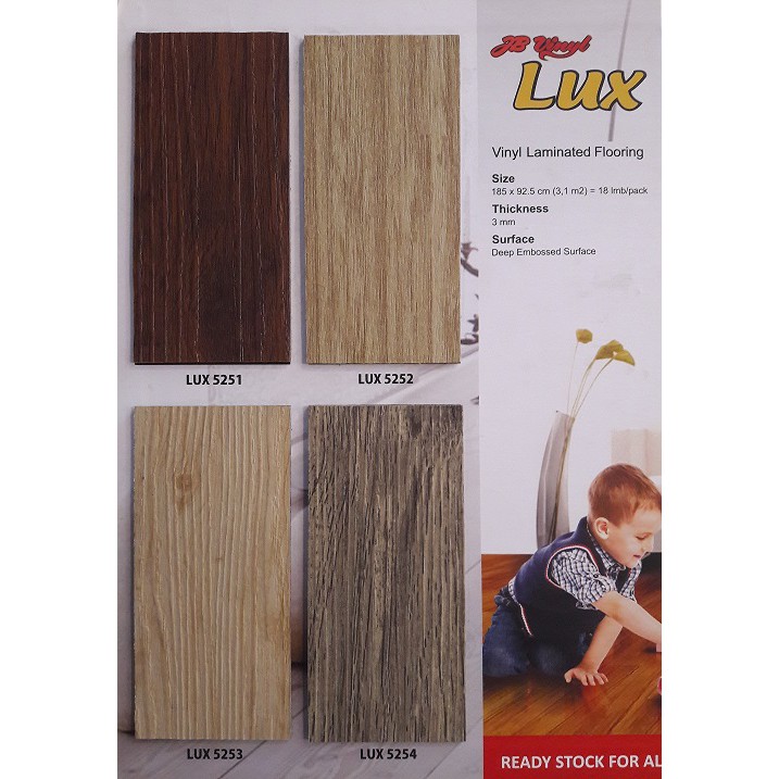 vinyl lantai parket jb flooring tebal 3mm