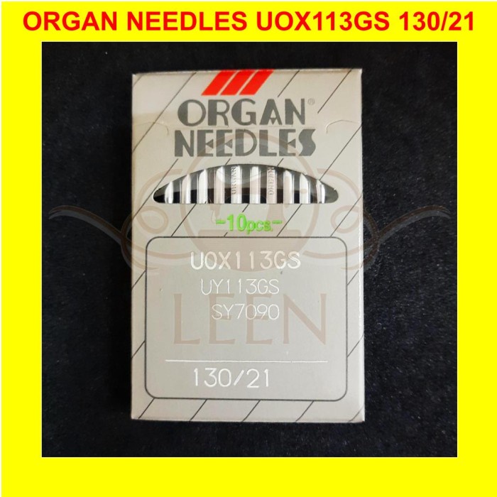 Jarum ORGAN UOx113 21 Mesin Jahit Karet Kansai UOx113GS Ori Japan LEEN