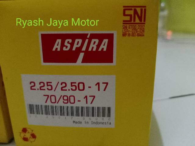 Ban dalem Aspira astra uk 225/250-17 for bebek yamaha/honda/suzuki/dll