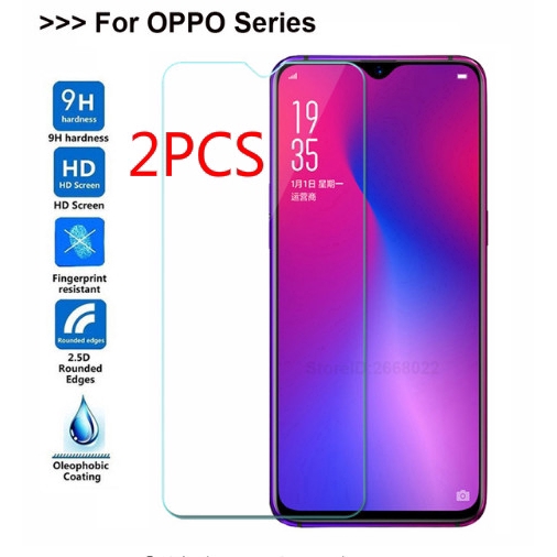 2PCS For OPPO R17 R17Pro A7 A7X F9 F9Pro F11 A73 A83 A53 Realme 2 ProTempered Glass Film