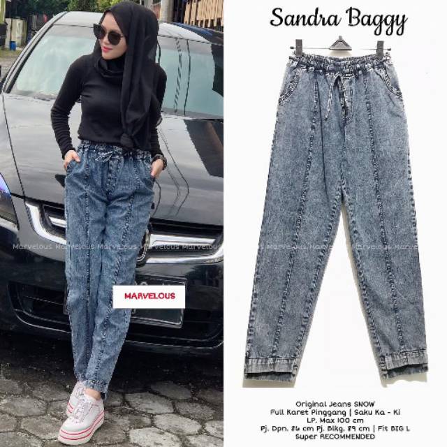 CELANA JEANS SANDRA BAGGY