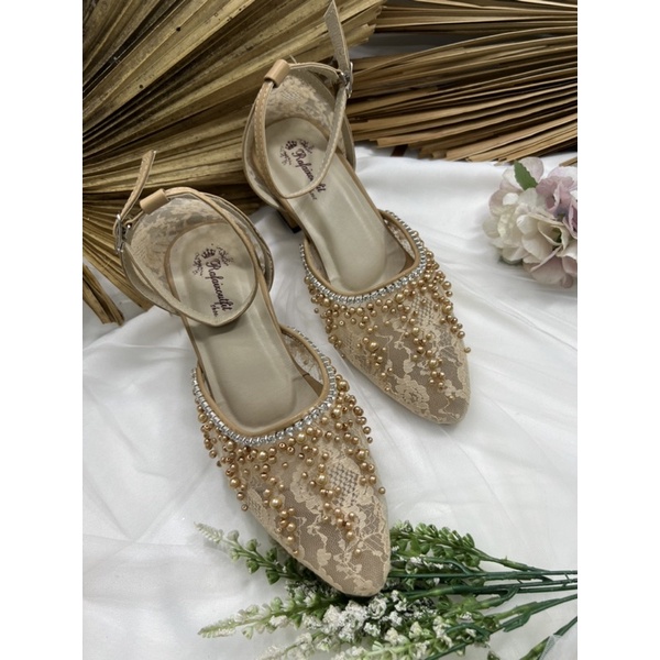 RAFAIzoUTfit -Rachel nude tali sepatu wedding wanita sepatu wanita 5cm tahu