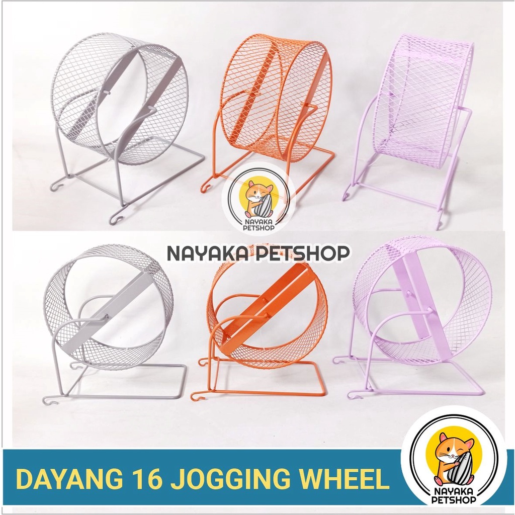 Dayang 16 Kincir Hamster Jogging Wheel Sugar Glider Roda Putar Tupai Mainan Rolling Hewan