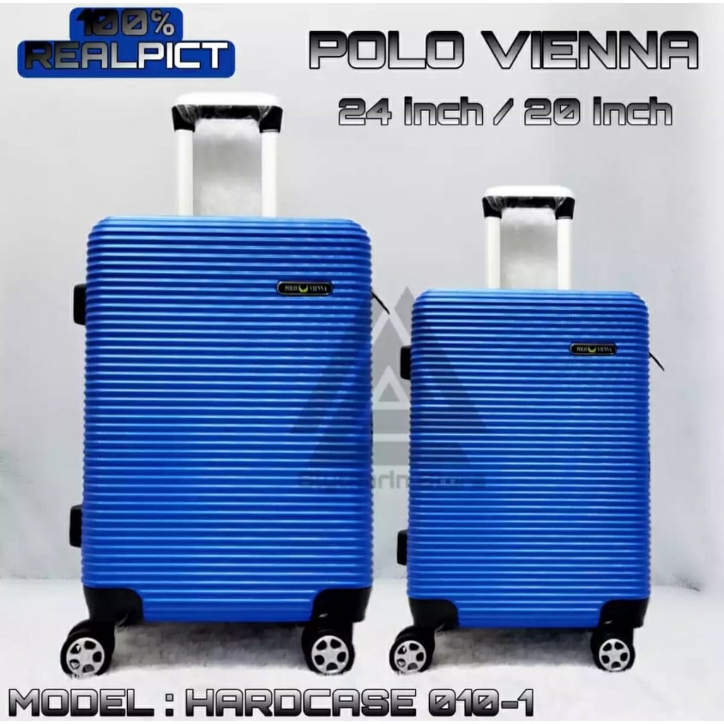 promo koper set ukuran 20inch 24inch beli 1 dapat 2 koper polo original polo vienna tidak mudah pecah