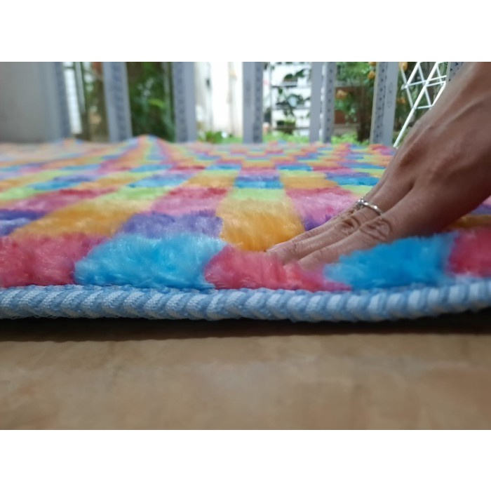Karpet Malaysia Fonix Busa Bulu F126 140x170 Tikar Lantai Anti Slip-2