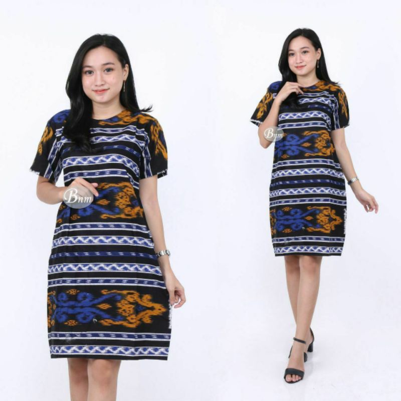 DRESS ETNIK TERBARU-Maura Couple - Sania Ruffle Batik tenun Couple Ori Ndoro Jowi DNT Garansi Termurah Shopee BAJU IMLEK-MOTIF G WANITA