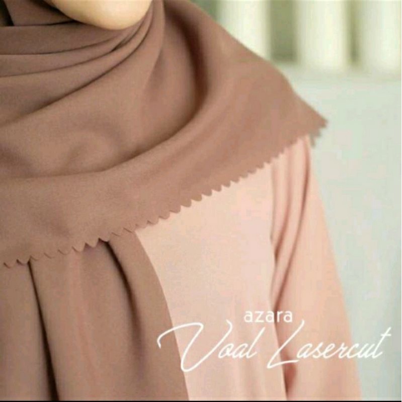 Hijab segiempat 130cm voal syari/Jilbab segiempat oskara syari/Hijab segiempat azara lasercut