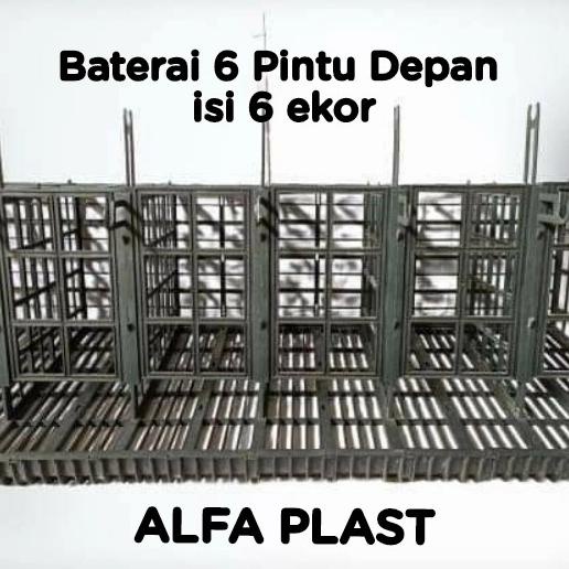 [[BISA COD]] Kandang Baterai Ayam Bebek Petelur Plastik 6 Pintu Depan ORIGINAL