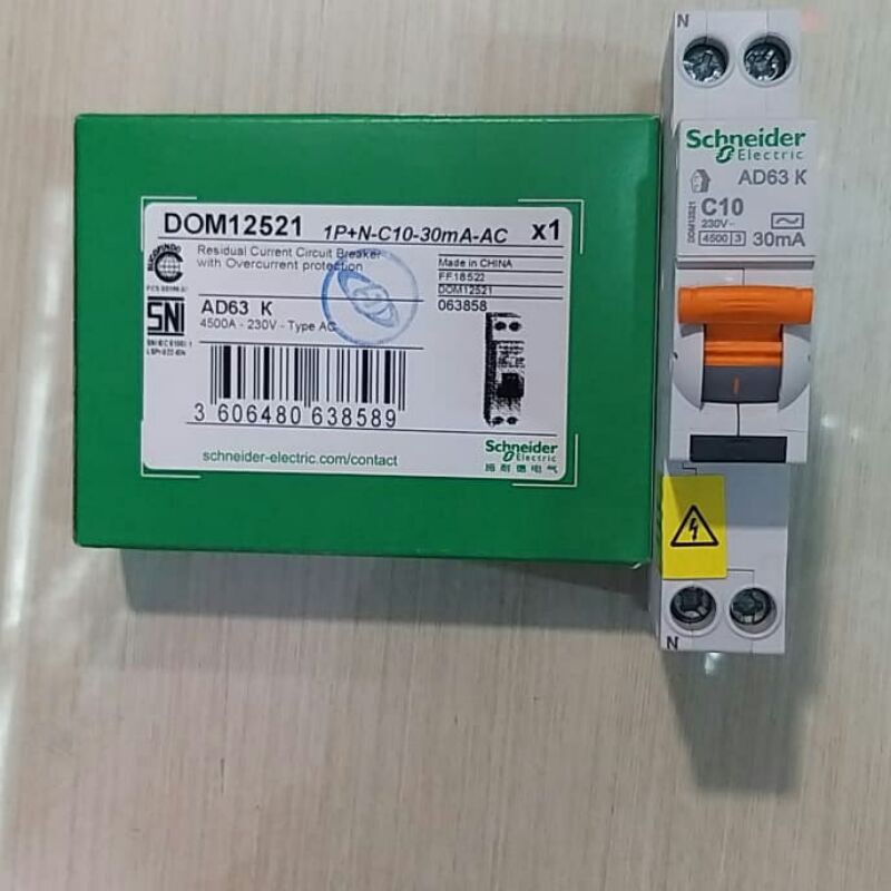 RCBO slim 10a 30ma schneider