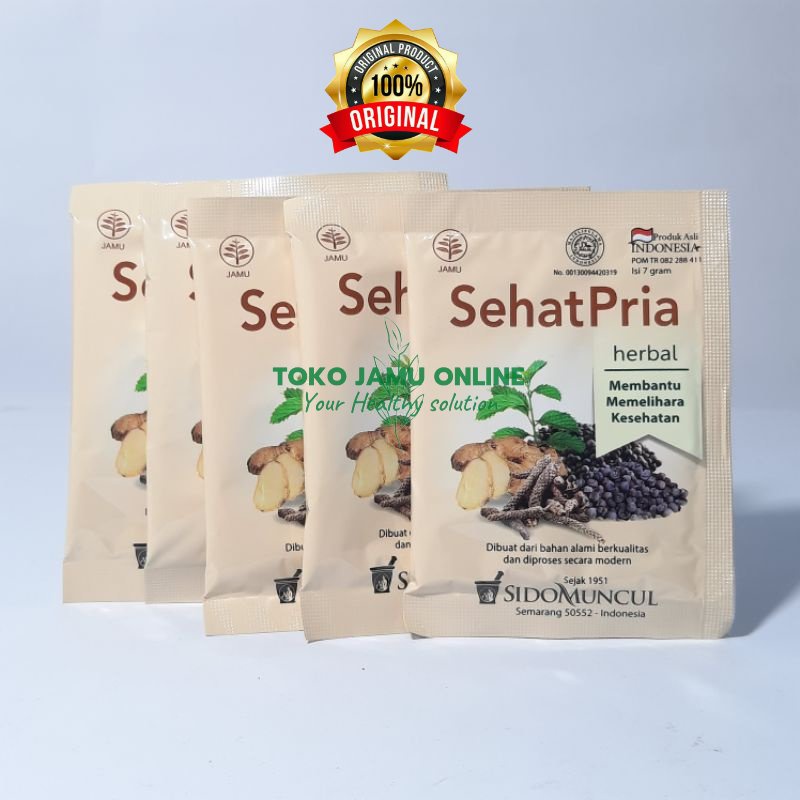 

Jamu Sehat Pria Sidomuncul - Membantu Memelihara Kesehatan Pria (Isi 10 Sachet)