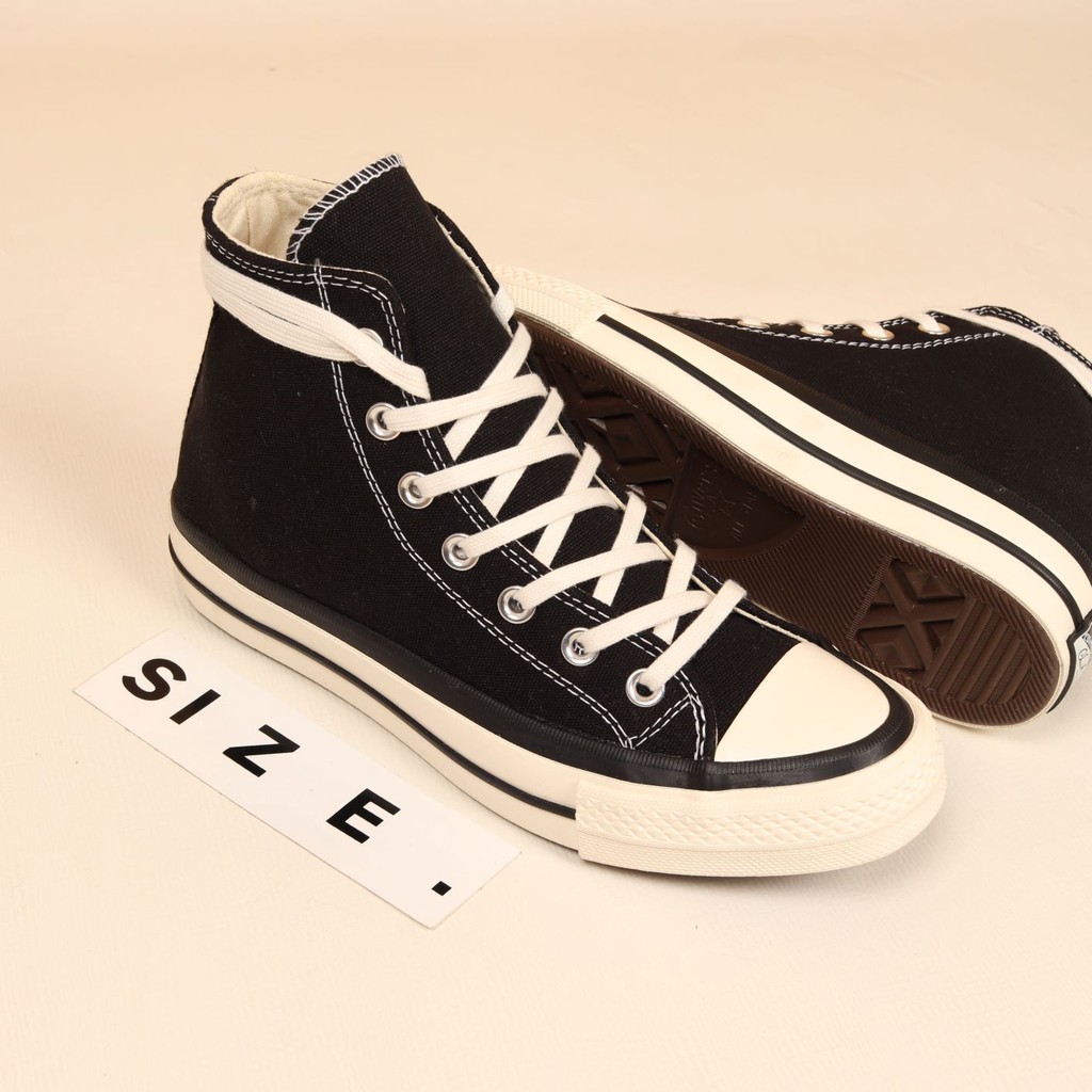 Sepatu Converse All Star JVTG 50s Japan Hi Black White