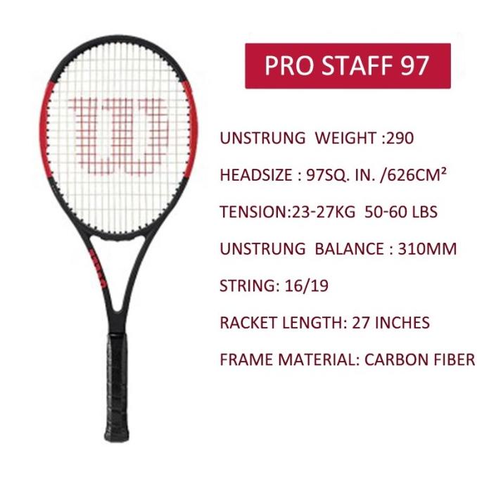 EDF WILSON PRO STAFF RF97 TENNIS RACKET PRO STAFF RF97 SERIE CXVX5465C