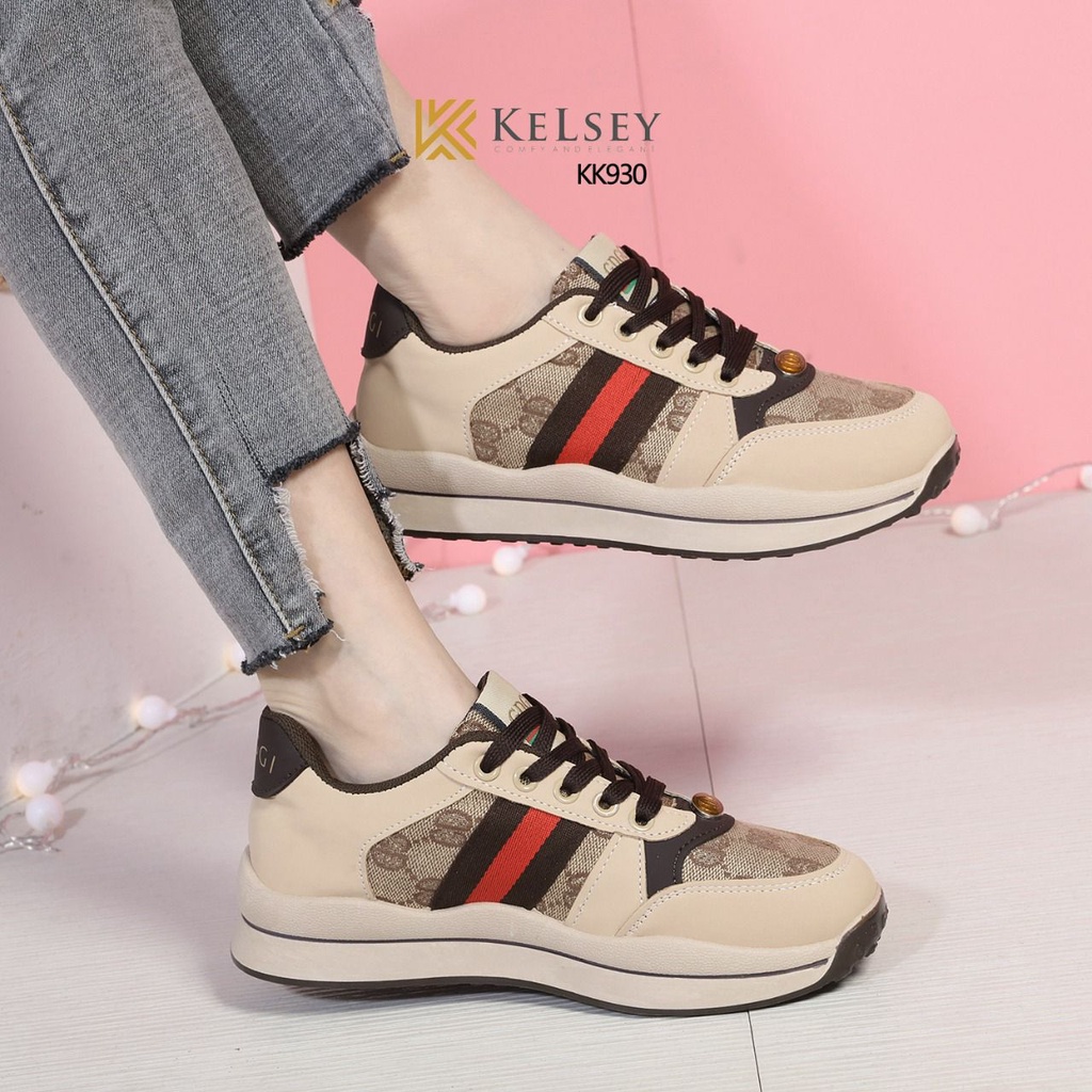 Kelsey Sepatu Sneakers  Wanita  Import KK930