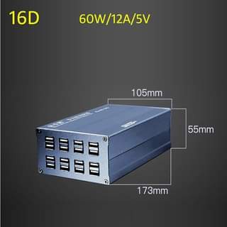 Wall charger station kaisi industrial 16 usb port 5V 12A 60w ks-60-16d - Charging dock docking ks6016d