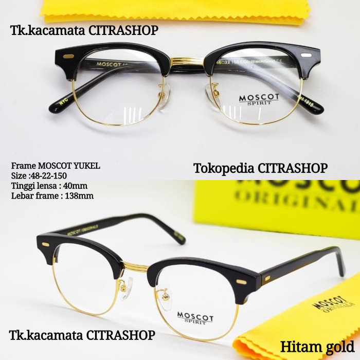 Kacamata Minus Pria - Frame Kacamata Minus Pria Wanita Moscot Yukel Grade Original