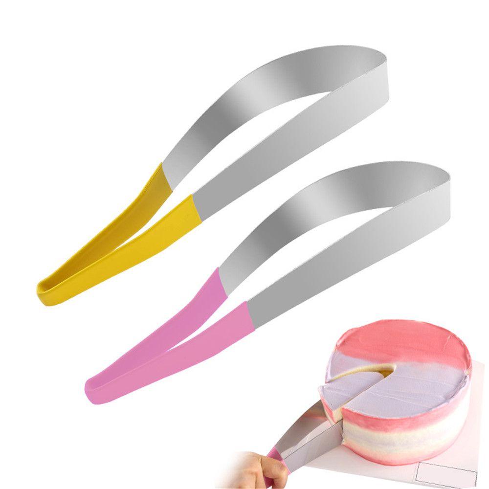 Solighter Cake Pie Slicer Server Alat Kue Plastik Terintegrasi Cookie Fondant Dessert Tools