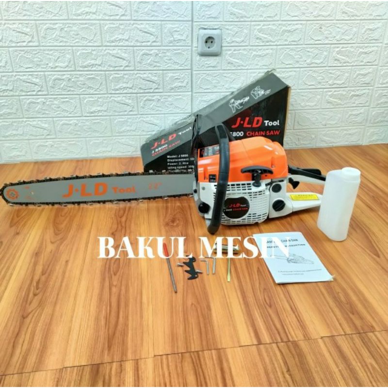 Chainsaw JLD Mesin gergaji pohon potong kayu JLD TOOLS 22 INCH chainsaw chain saw senso