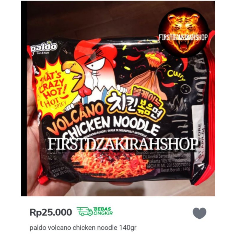 

Paldo volcano chicken noodle 140gr