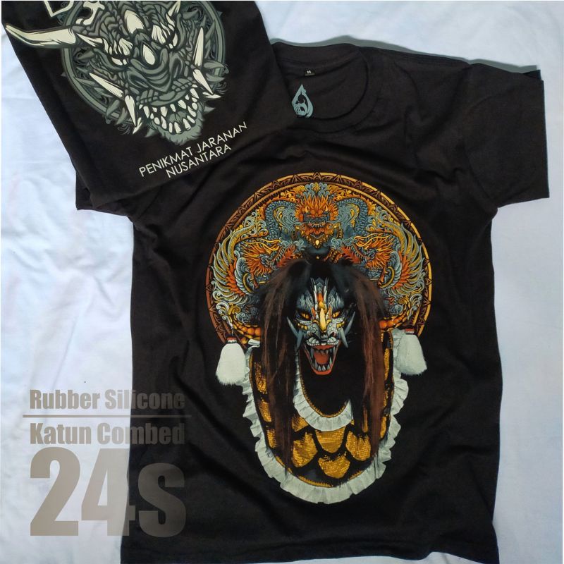 KAOS BUDAYA BARONGAN JARANAN DEVIL TERBARU 001/ Baju, Kaos Motif Jaranan Devil's