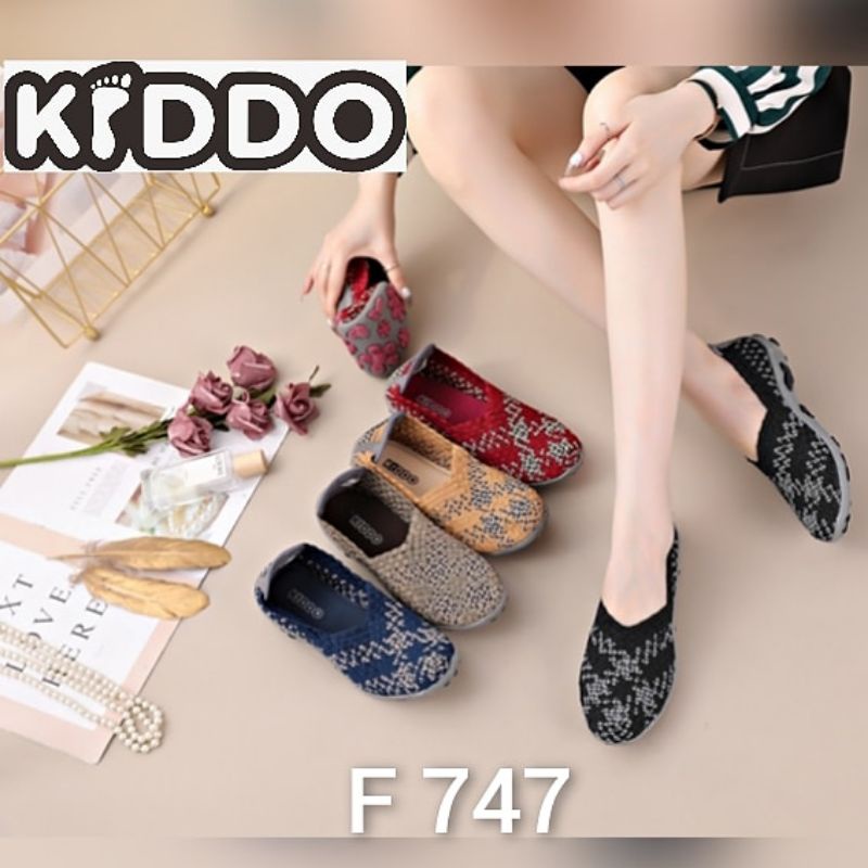 Sepatu Rajut KIDDO F747 Flat ORIGINAL
