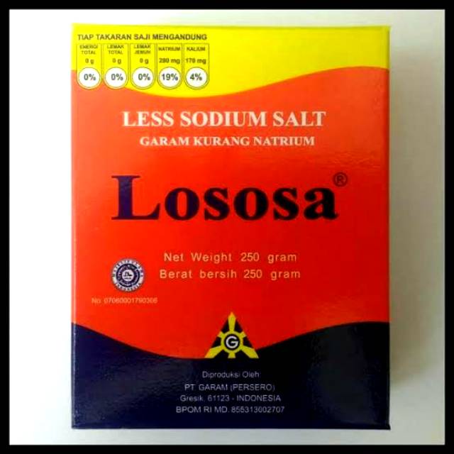 

LOSOSA Garam Rendah Natrium Less Sodium Salt 250 gram