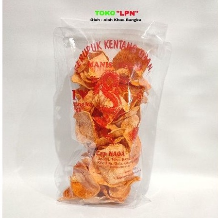 

Kerupuk Keripik Kentang Udang Ebi Manis Pedas Merk Naga