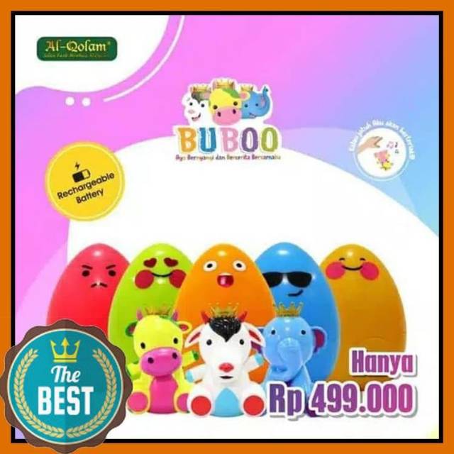 BUBOO new animal series Alqolam - magic surprise egg telur boneka binatang dalam alquran