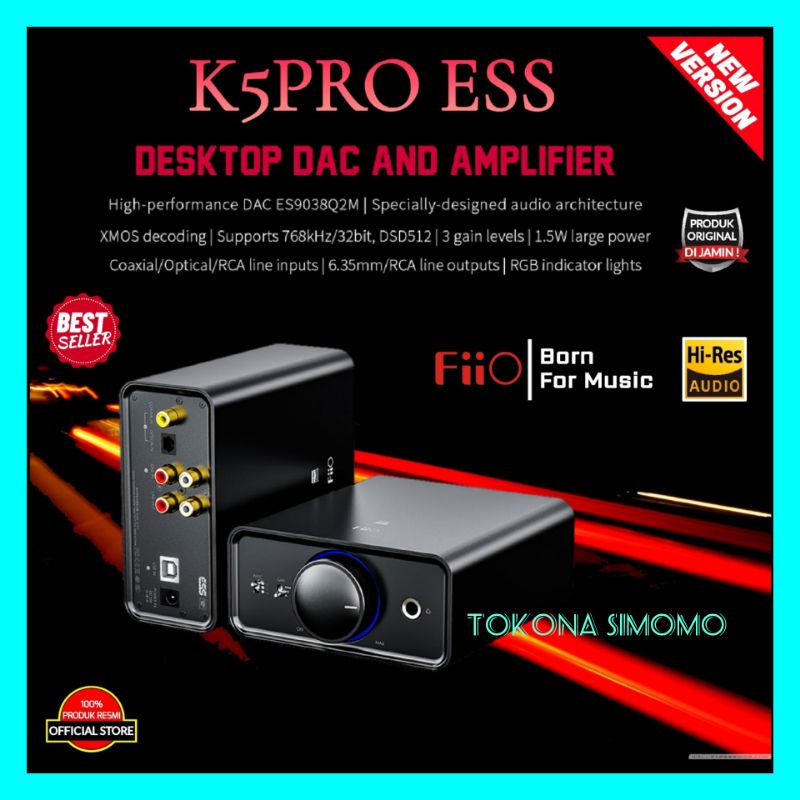 Fiio K5 Pro / K5PRO Desktop DAC and Amplifier Original