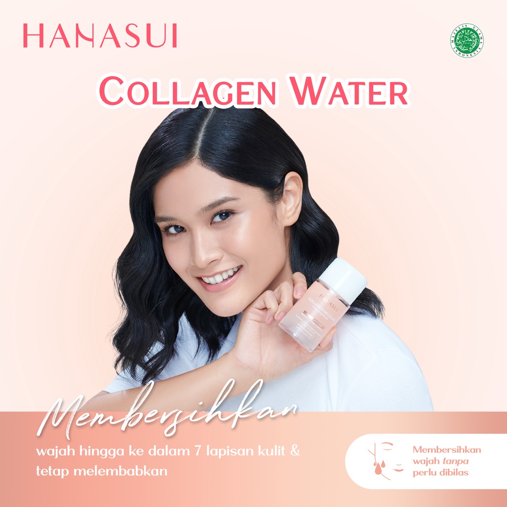 HANASUI COLLAGEN MICELLAR CLEANSING WATER - TERDAFTAR BPOM - MICELLAR CLEANSING HANASUI