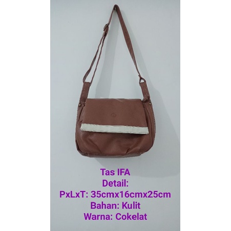 PRELOVED - TAS SELEMPANG/TAS BAHU/TAS KULIT/TAS IFA