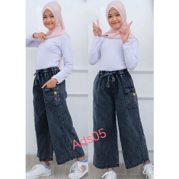 Celana Kulot Anak Highwaist Pinggang Karet