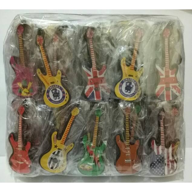 SOUVENIR PERNIKAHAN GANTUNGAN KUNCI BENTUK GITAR ALAT MUSIK SOUVENIR KHITANAN ANAK LAKI MURAH