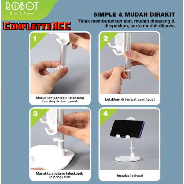 Universal Stand Holder ROBOT RT-US05 Tablet iPad iPhone Android Adjustable Stand Holder