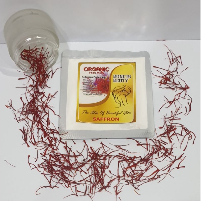 VIRAL GLOWING MASKER WAJAH SAFFRON ORGANIC 5 gr