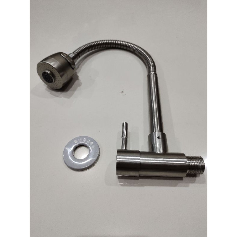 Kran Angsa Tembok Flexibel Stainles - Keran Kran Dapur Cuci Piring Stainles sus304