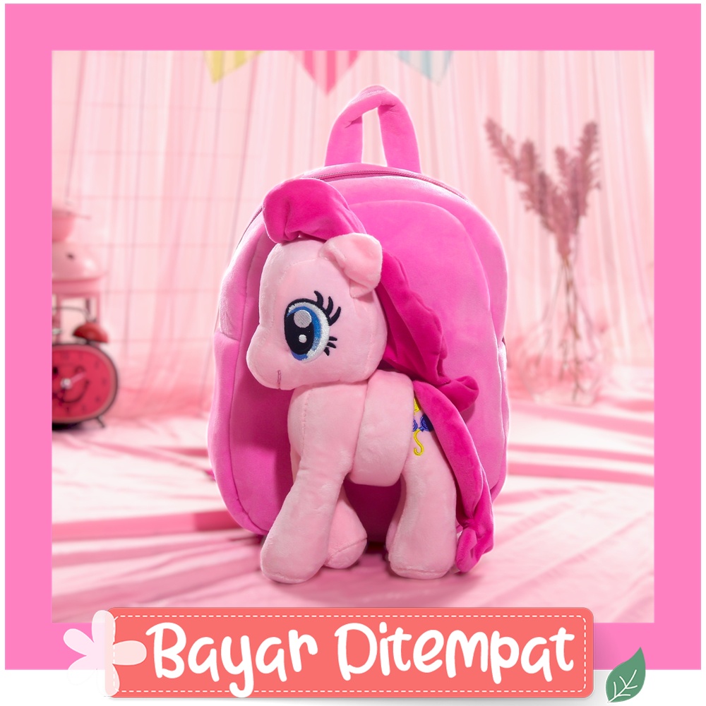 tri-13 Back Pack Double Decker_Tas Sekolah Anak Perempuan_Lol_Unicorn