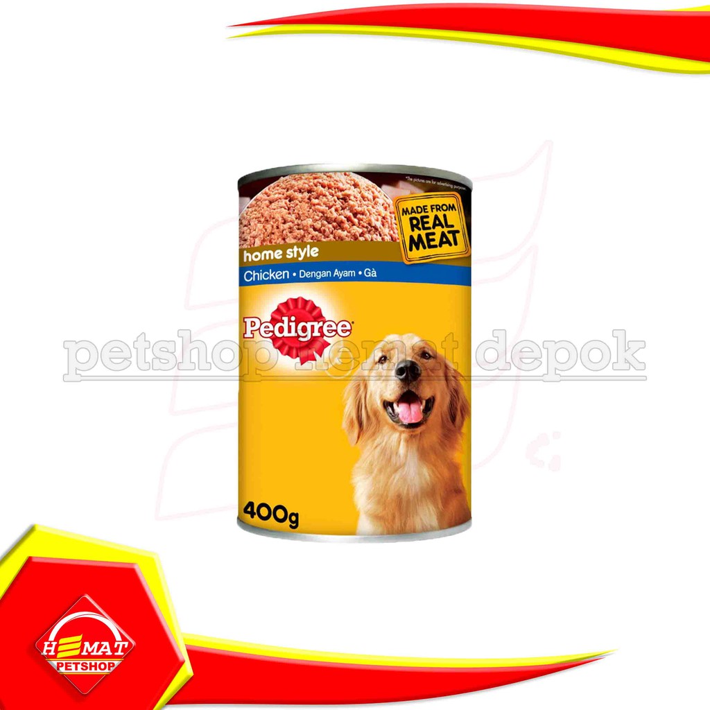 Pedigree Adult Chicken 400 Gram Makanan Anjing Wet Food Kaleng 400Gram