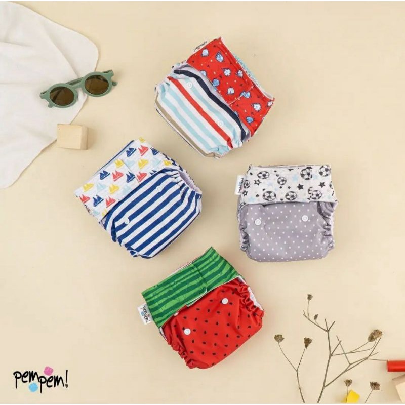 PEMPEM Velcro Insert Litty | Clodi | Cloth Diaper  | Popok Kain