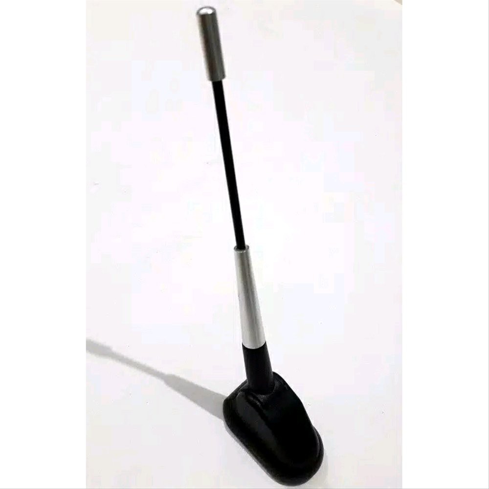 antena ANTENNA tempel atas variasi mobil universal twotone silver hitam bisa miring tekuk