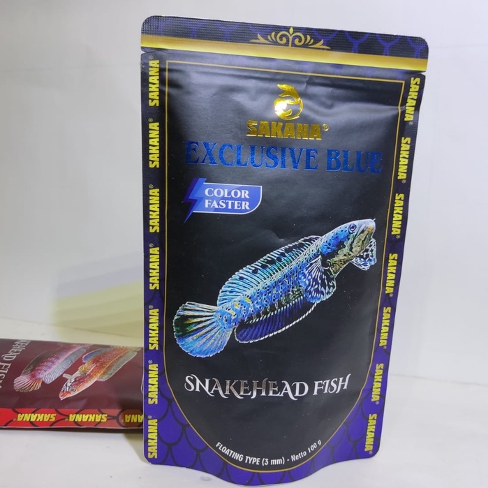 FISH FOOD MAKANAN IKAN SAKANA BLUE / PAKAN IKAN CHANNA / PELET IKAN