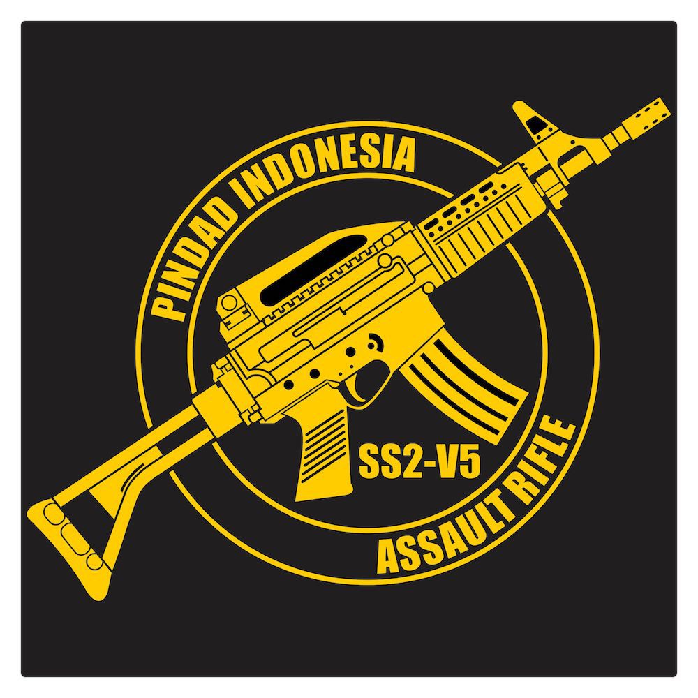 Pindad SS2 Carbine Series 2 Cutting Sticker