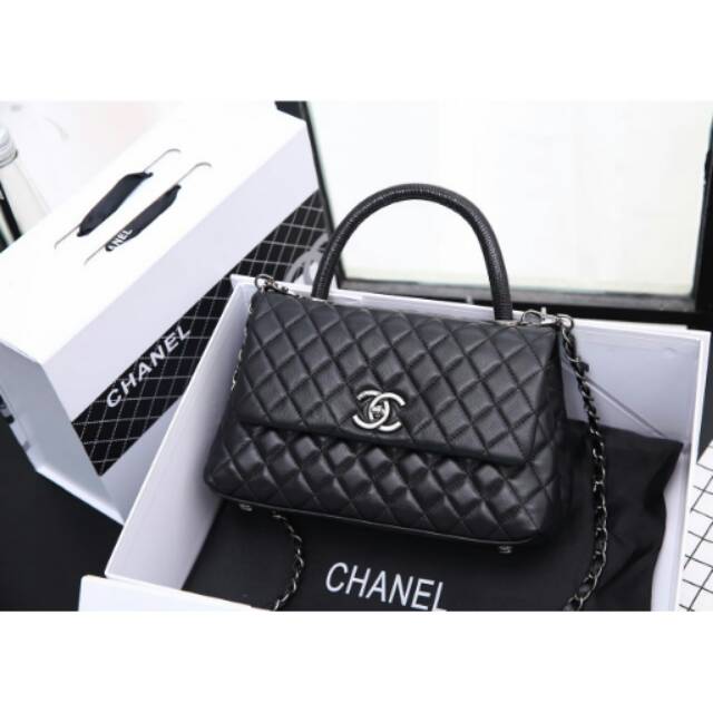Chanel Coco Ruthenium Metal Bag