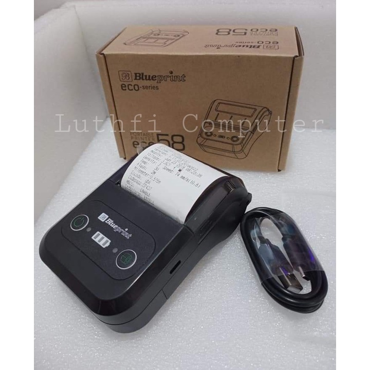 BLUEPRINT ECO58 PORTABLE PRINTER THERMAL MINI / PRINTER BLUETOOTH